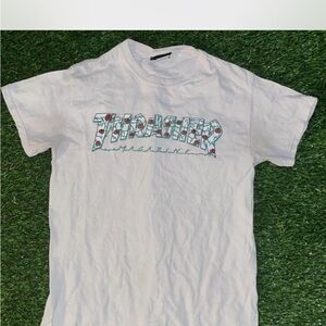 Thrasher White Graphic T-Shirt for Men